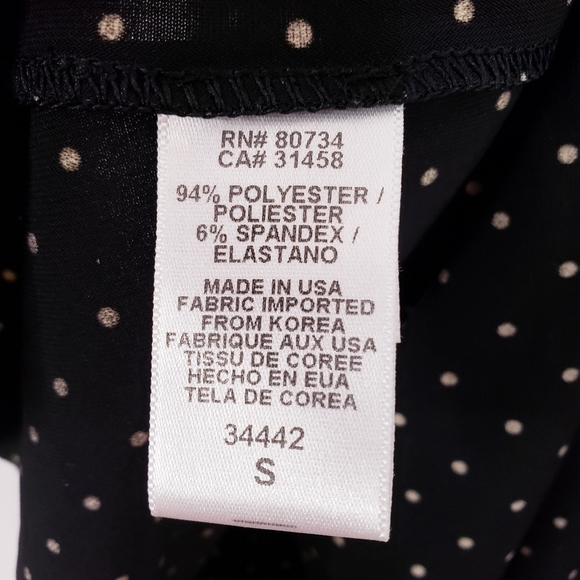 #106 BCBG Polka Dot Mini Skirt S - Picture 7 of 7